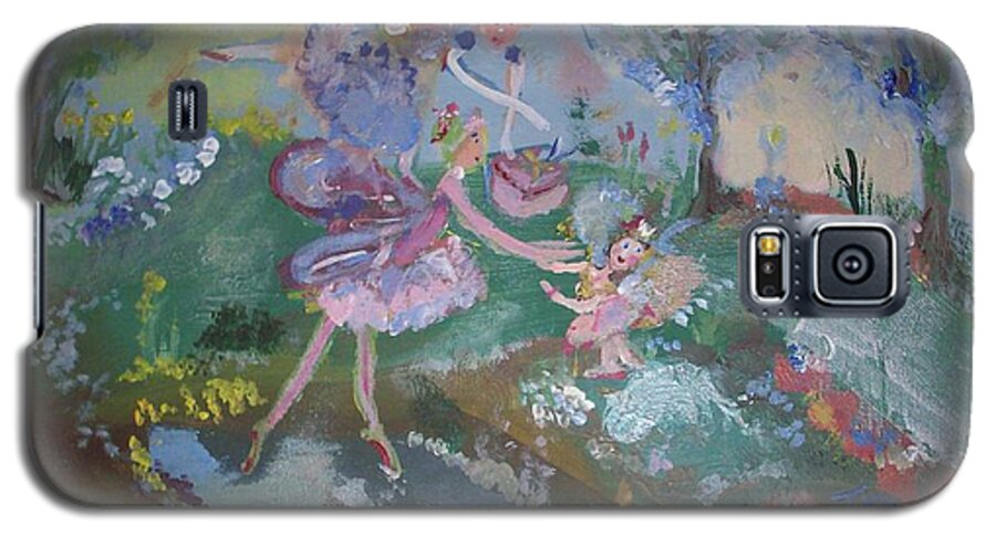 Birthday Galaxy S5 Case featuring the painting Birthday fairy by Judith Desrosiers