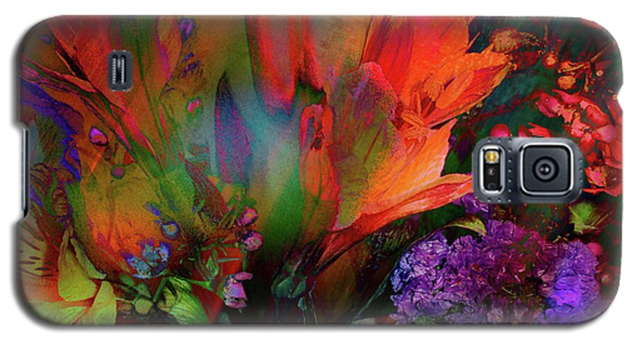 Flowers Galaxy S5 Case featuring the digital art Birthday Flowers by Barbara Berney