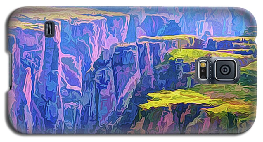 Black Canyon Galaxy S5 Case featuring the digital art Black Canyon Colorado by Walter Colvin