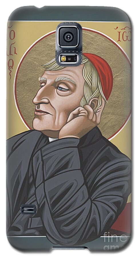 Blessed Cardinal John Henry Newman Galaxy S5 Case featuring the painting Blessed Cardinal John Henry Newman 221 by William Hart McNichols