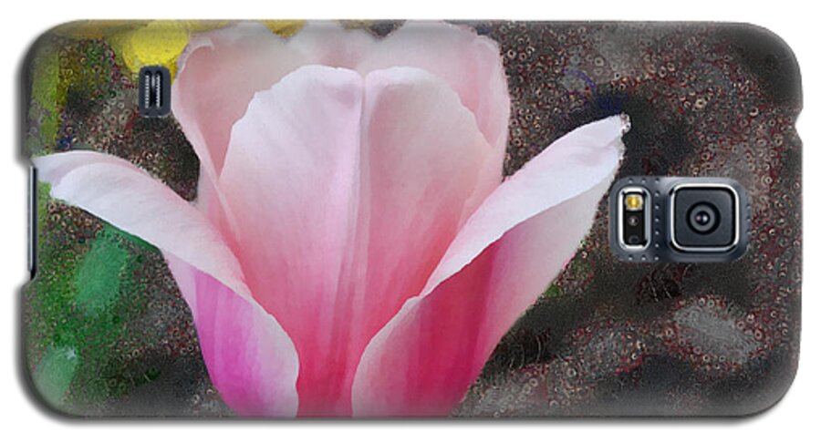 Flower Galaxy S5 Case featuring the mixed media Bloomin' by Trish Tritz