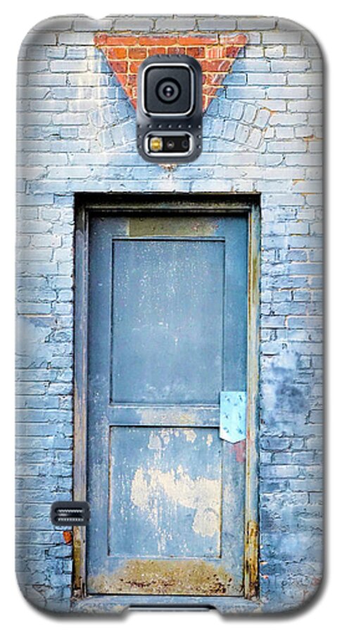 Bristol Galaxy S5 Case featuring the photograph Blue wall blue door by Denise Beverly