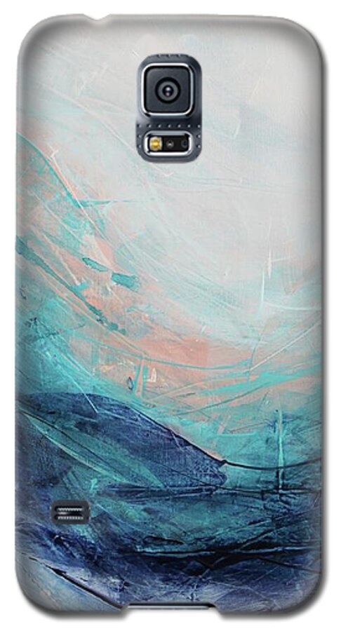Face Masks Galaxy S5 Case featuring the painting Blushing Sky by Tracy Male