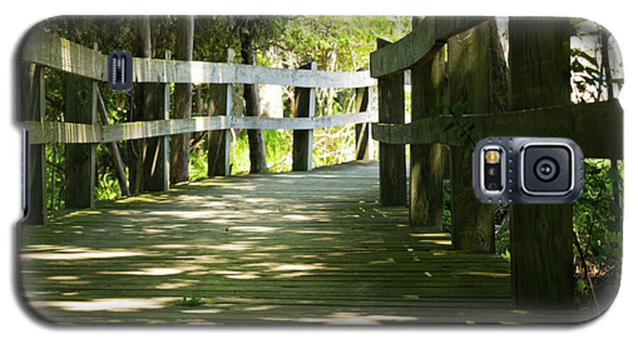 Landscape Galaxy S5 Case featuring the photograph Boardwalk by Lester Plank