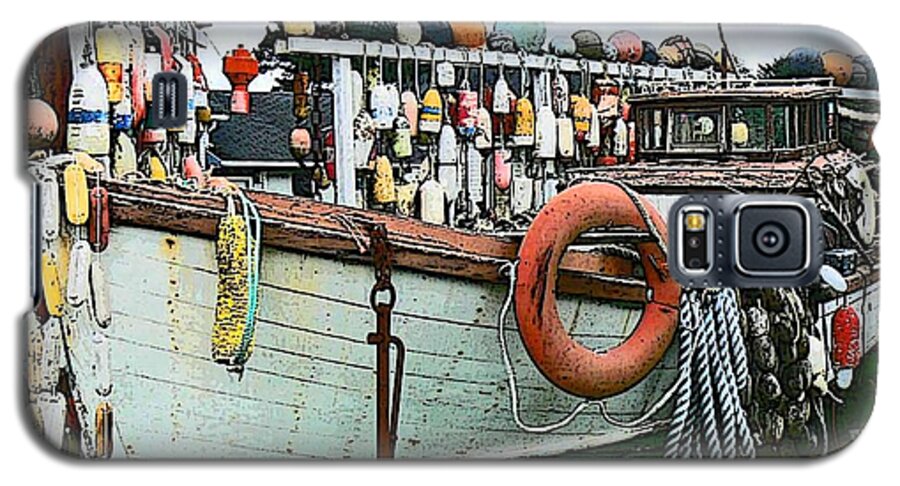 Fishing Boats Galaxy S5 Case featuring the photograph Boat Yard by Pamela Patch