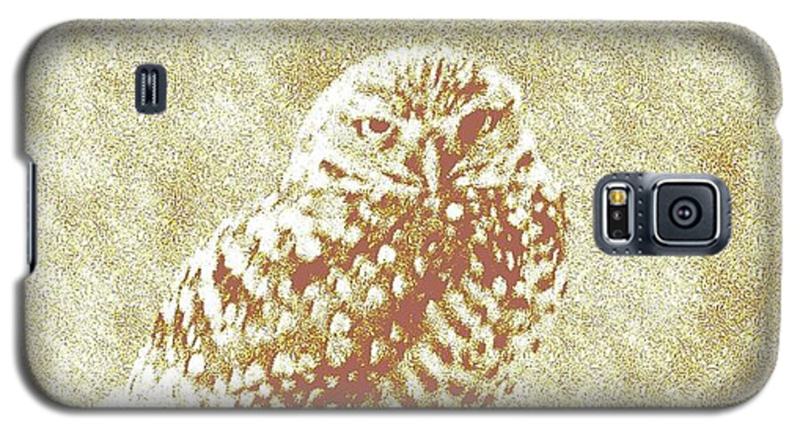 Owls Galaxy S5 Case featuring the photograph Borrowing Owl by Timothy Lowry