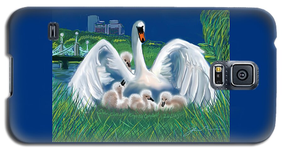 Martin Richard Galaxy S5 Case featuring the digital art Boston Embraces Her Own by Jean Pacheco Ravinski