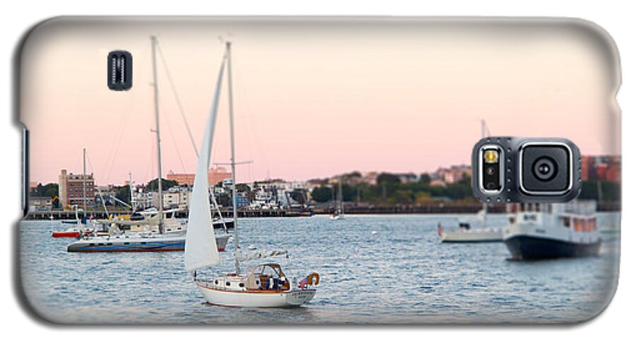 Boston Galaxy S5 Case featuring the photograph Boston Harbor View by SR Green