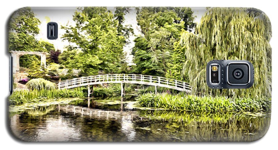 Botanical Galaxy S5 Case featuring the photograph Botanical Bridge - Monet by Anthony Baatz