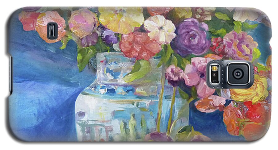 Bouquet Galaxy S5 Case featuring the painting Bouquet by Karen Coggeshall