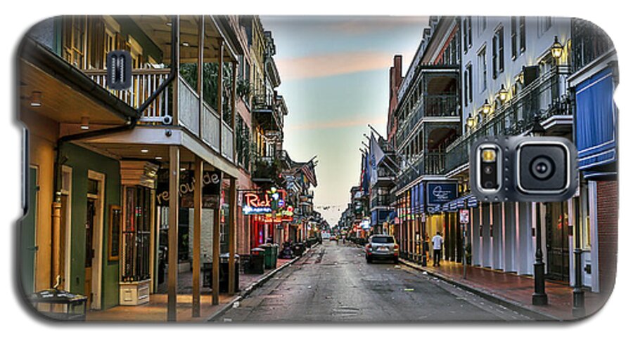 Bourbon St Galaxy S5 Case featuring the photograph Bourbon Street, the morning after... by The Flying Photographer