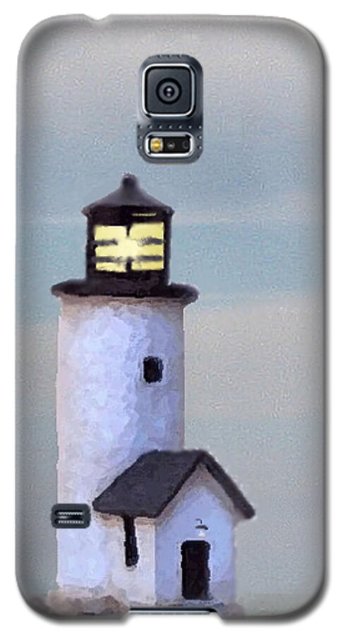 Nantucket Galaxy S5 Case featuring the digital art Brant Point Impression by Lin Grosvenor