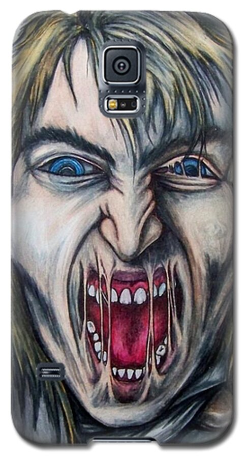Tmad Galaxy S5 Case featuring the drawing Break The Silence by Michael TMAD Finney