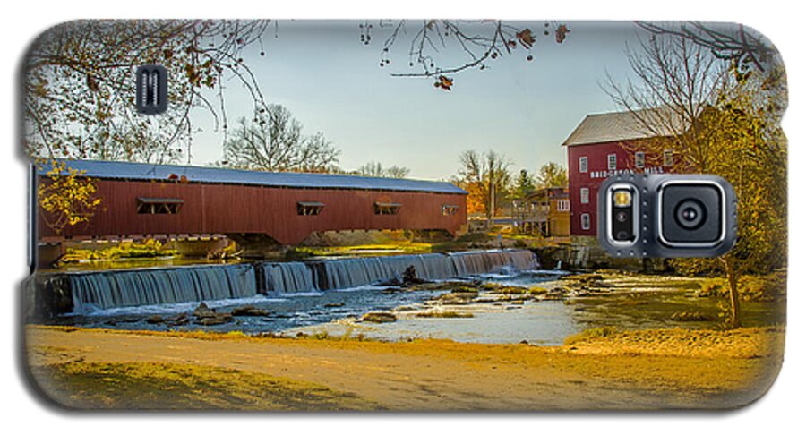 Old Galaxy S5 Case featuring the photograph Bridgeton Mill Covered Bridge by Jack R Perry