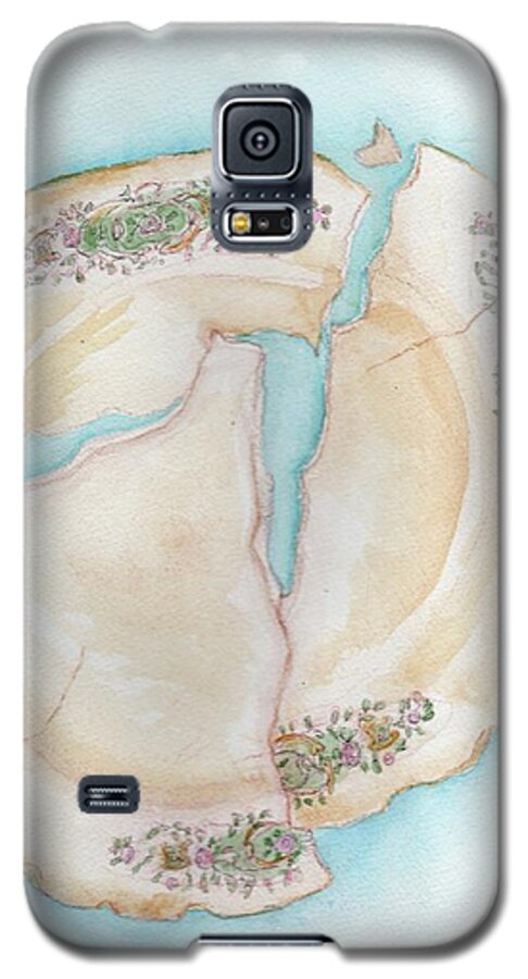 Broken Things Galaxy S5 Case featuring the painting Broken 1 by Doris Blessington