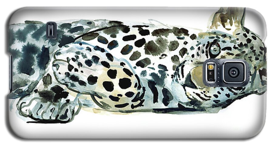 Leopard Galaxy S5 Case featuring the painting Broken Siesta by Mark Adlington