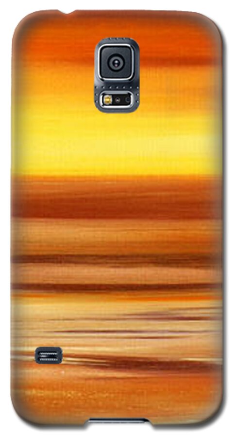 Sunset Paintings Galaxy S5 Case featuring the painting Brushed 3 by Gina De Gorna