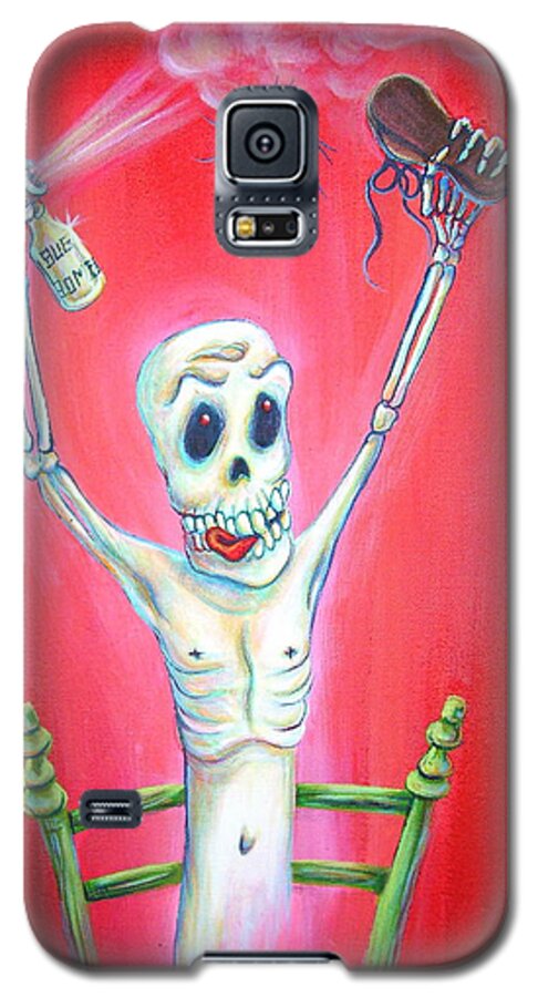 Day Of The Dead Galaxy S5 Case featuring the painting Bug Bomb by Heather Calderon