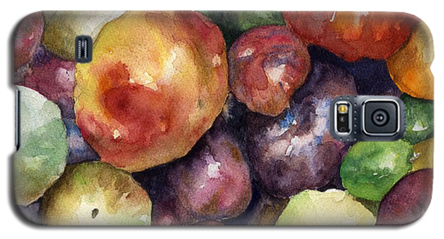 Heirloom Tomatoes Painting Galaxy S5 Case featuring the painting Bumper Crop of Heirlooms by Anne Gifford