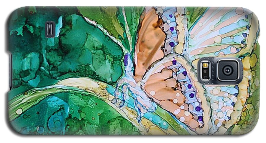 Butterfly Galaxy S5 Case featuring the painting Butterfly by Ruth Kamenev