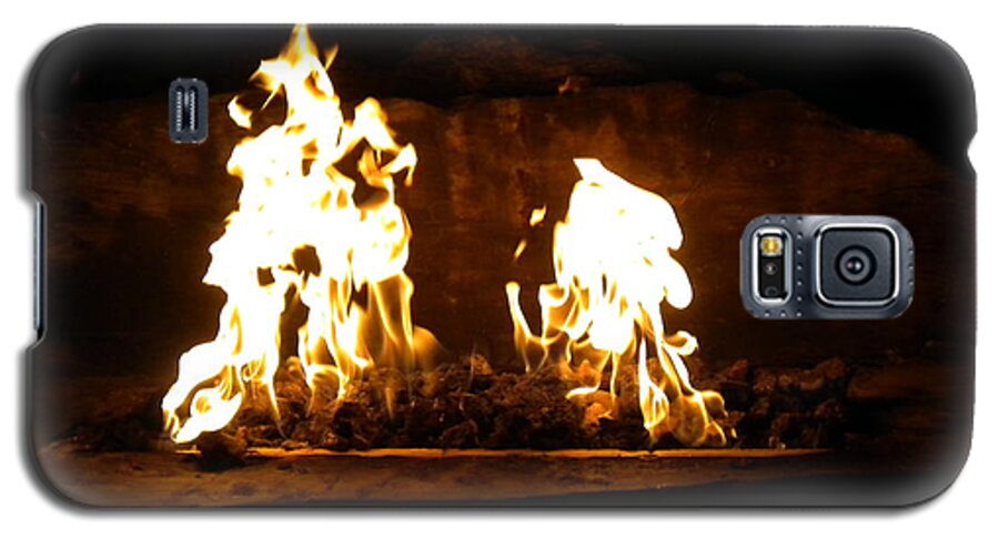 Cabana Galaxy S5 Case featuring the photograph Cabana Fire by Bridgette Gomes