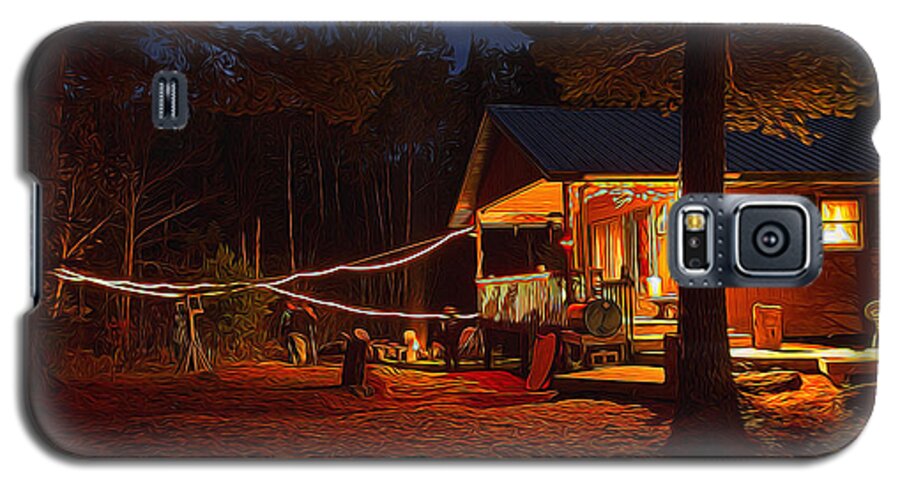 Minnesota Galaxy S5 Case featuring the photograph Cabin in the Woods by Lori Dobbs