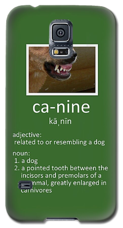 Canine Poster Galaxy S5 Case featuring the photograph Canine Poster by Kathy K McClellan