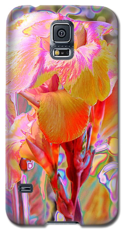 Garden Galaxy S5 Case featuring the photograph Canna Abstract 3 by M Diane Bonaparte