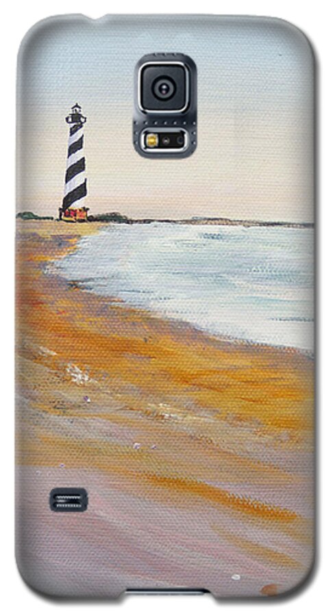 Cape Hatteras Galaxy S5 Case featuring the painting Cape Hatteras Lighthouse by Anne Marie Brown