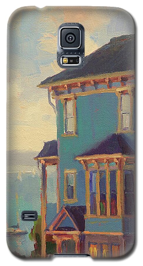 Coast Galaxy S5 Case featuring the painting Captain's House by Steve Henderson