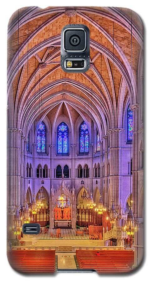 Cathedral Basilica Of The Sacred Heart Galaxy S5 Case featuring the photograph Cathedral Basilica Of The Sacred Heart Newark NJ II by Susan Candelario