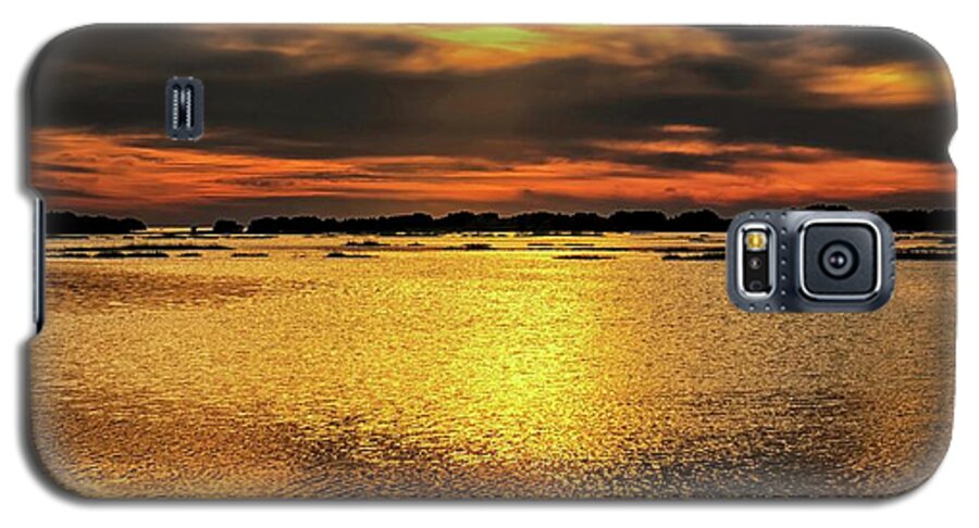 Florida #florida West Coast # Cedar Key # Sunset # Gulf Of Mexico # Islands # Galaxy S5 Case featuring the photograph Ceader Key Florida by Louis Ferreira