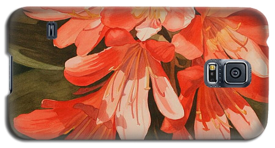 Flowers Galaxy S5 Case featuring the painting Celebration by Jan Lawnikanis