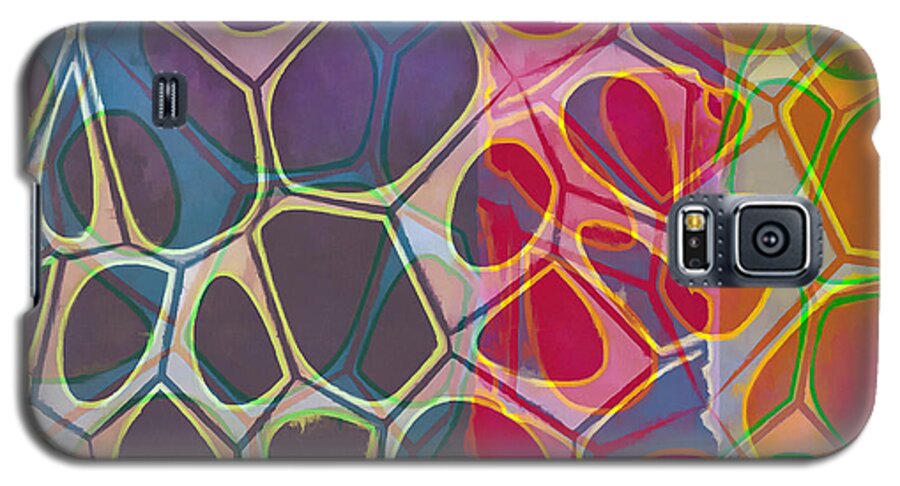 Painting Galaxy S5 Case featuring the painting Cell Abstract 11 by Edward Fielding