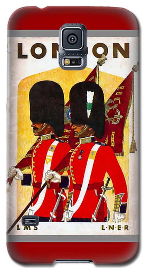 London Galaxy S5 Case featuring the painting Changing The Guard London - 1937 by Ian Gledhill