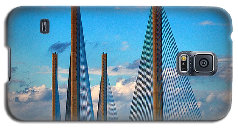 Indian River Bridge Galaxy S5 Case featuring the photograph Charles W Cullen Bridge South Approach by Bill Swartwout