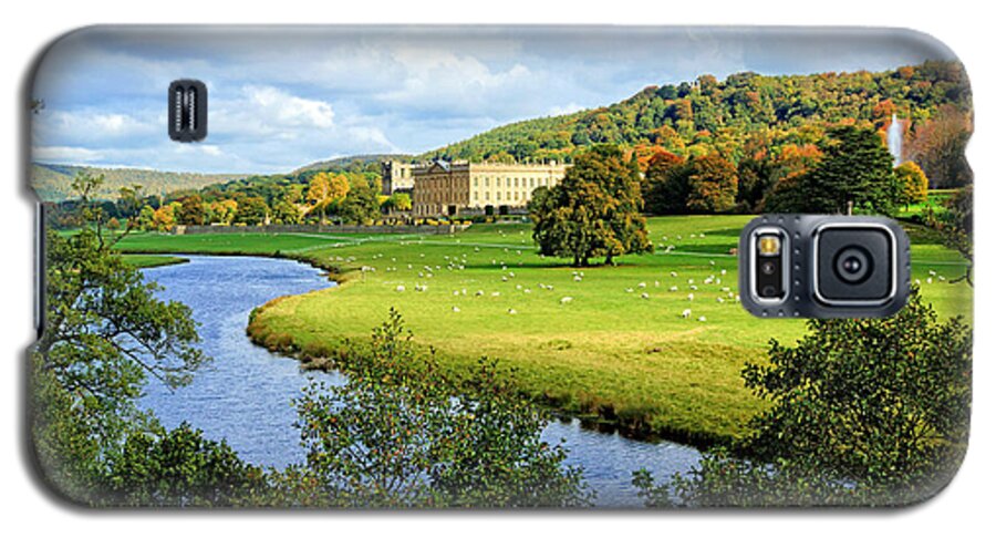 Chatsworth House Galaxy S5 Case featuring the photograph Chatsworth House View by David Birchall