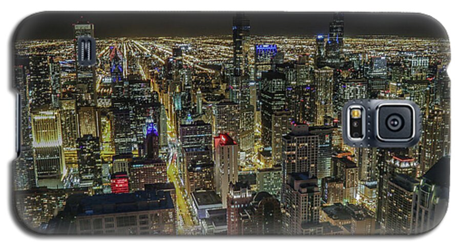 Chicago Galaxy S5 Case featuring the photograph Chicago Lights by Tony HUTSON