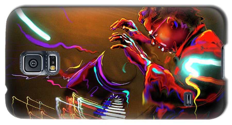 Guitar Galaxy S5 Case featuring the painting Chick Corea by DC Langer