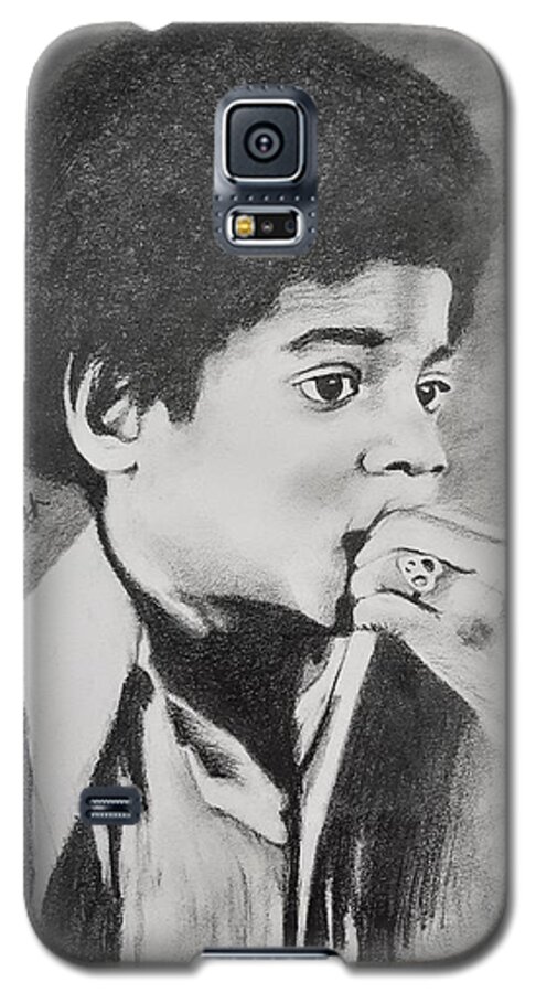 Michael Jackson Galaxy S5 Case featuring the drawing Childlike by Cassy Allsworth