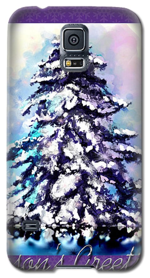 Christmas Galaxy S5 Case featuring the painting Christmas Tree by Susan Kinney