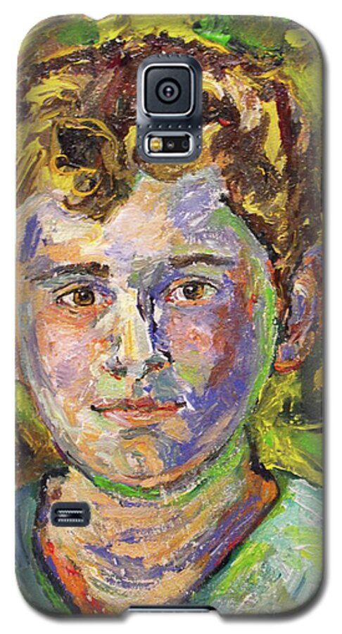 Christopher Galaxy S5 Case featuring the painting Christopher by Koro Arandia