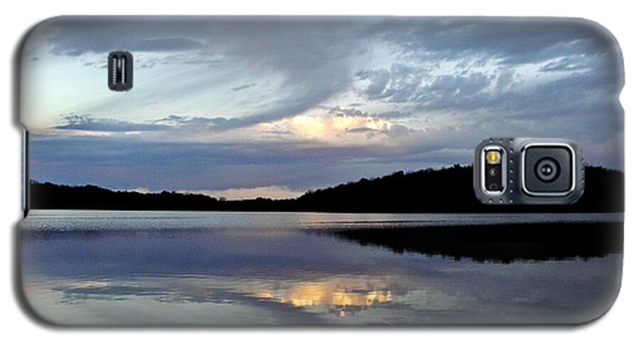 Sunrise Galaxy S5 Case featuring the photograph Churning Clouds at Sunrise by Chris Berry