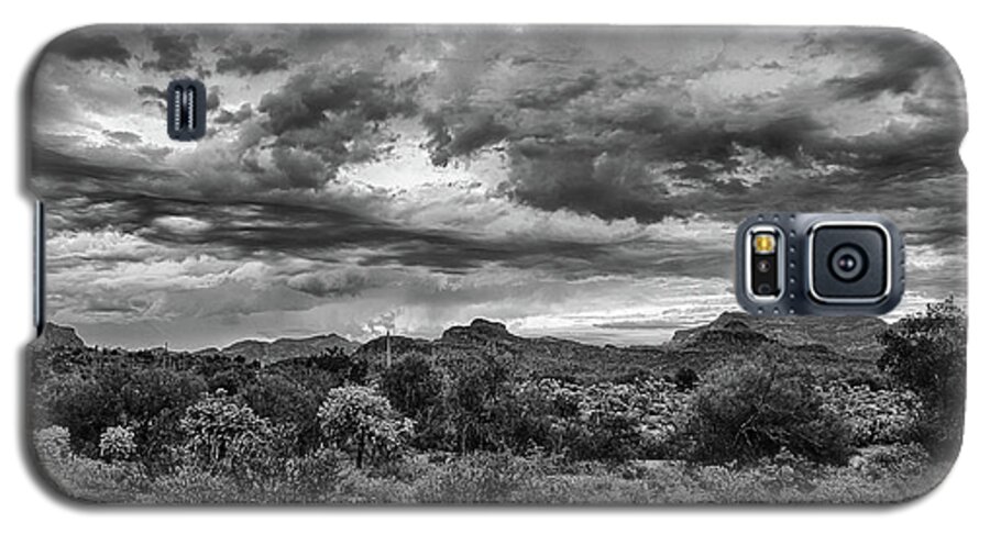 Arizona Galaxy S5 Case featuring the photograph Clouds Over the Superstitions by Monte Stevens