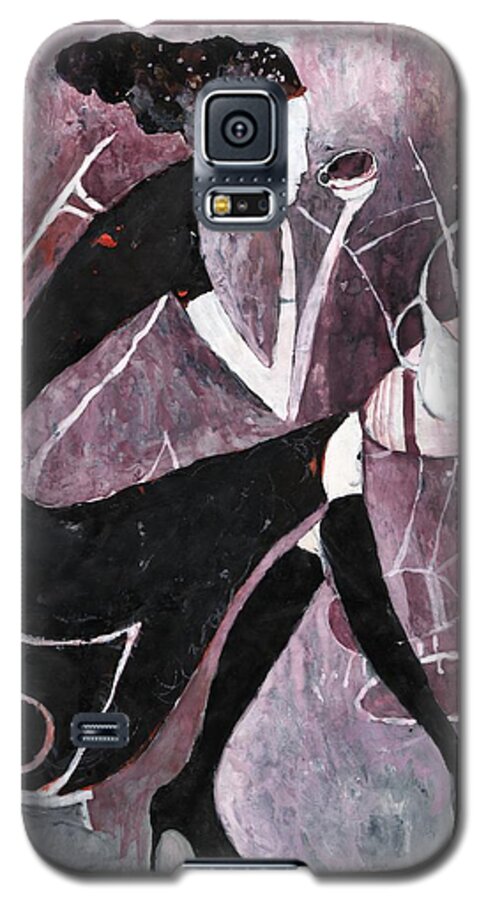Coffee Galaxy S5 Case featuring the painting Coffee time by Maya Manolova