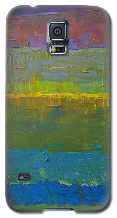 Abstract Galaxy S5 Case featuring the painting Color Collage Five by Michelle Calkins