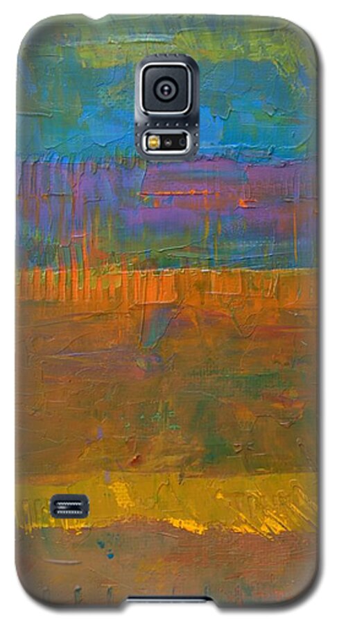 Abstract Galaxy S5 Case featuring the painting Color Collage One by Michelle Calkins