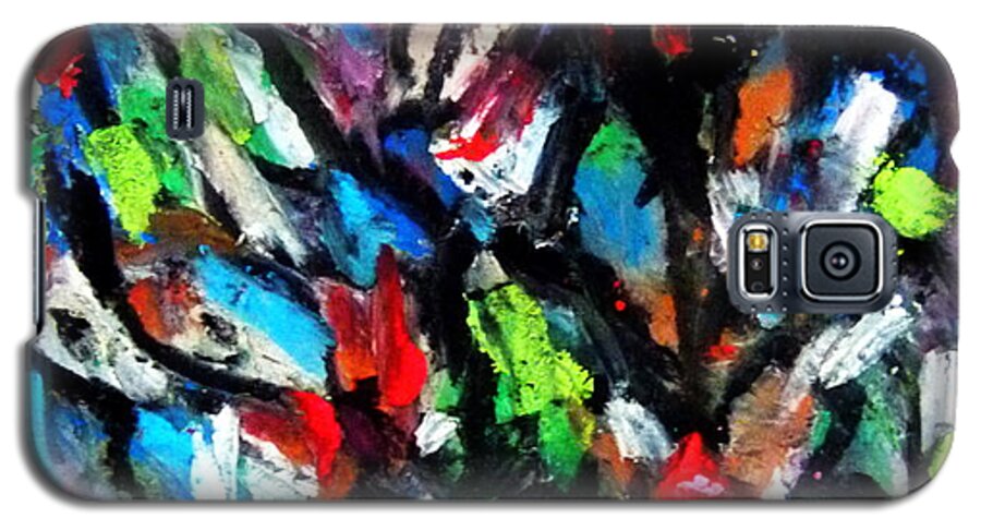  Galaxy S5 Case featuring the painting Colorful of life by Wanvisa Klawklean