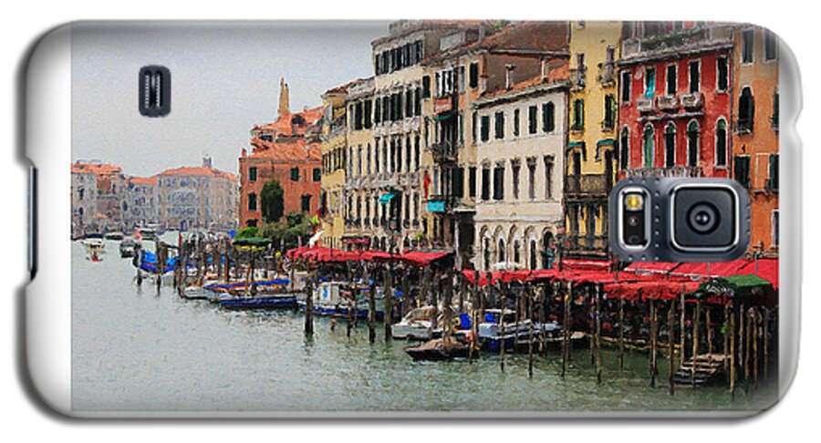 Archetecture Galaxy S5 Case featuring the digital art Colours of the Grand Canal by Julian Perry