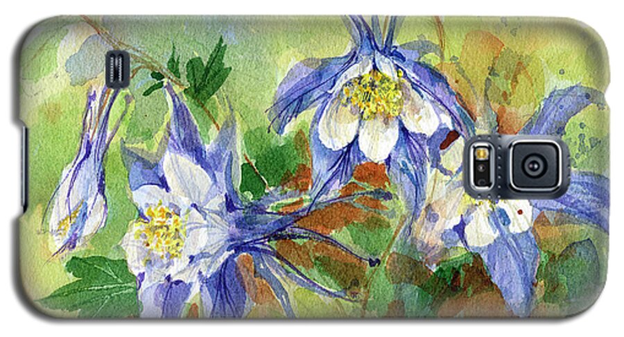 Columbine Galaxy S5 Case featuring the painting Columbine by Garden Gate